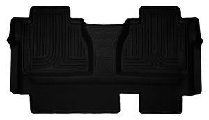 Toyota Tundra Floor Mats - Rear - Husky Liners - Weatherbeater - Black - `14-`15